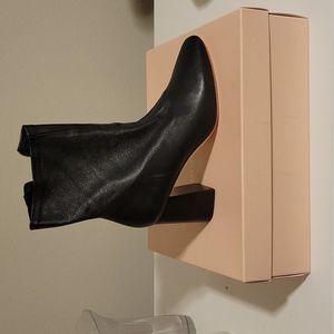 Black leather Loeffler Randall Ankle Boots
